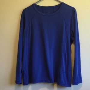 Tek Gear Long-sleeve Athletic Tee, blue, size XL